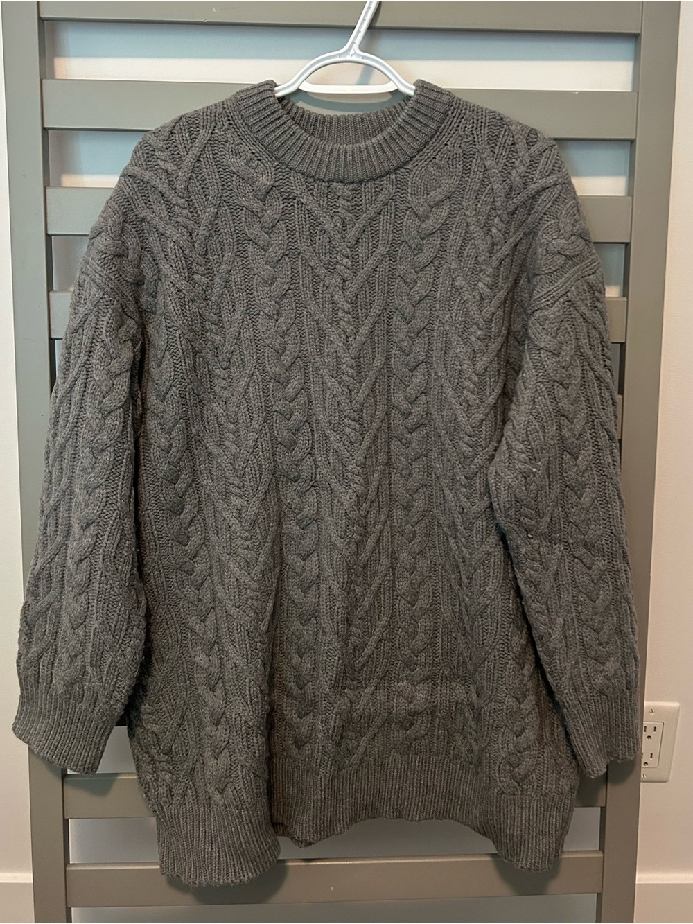 Aritzia Heather Grey Merino Wool Sweater